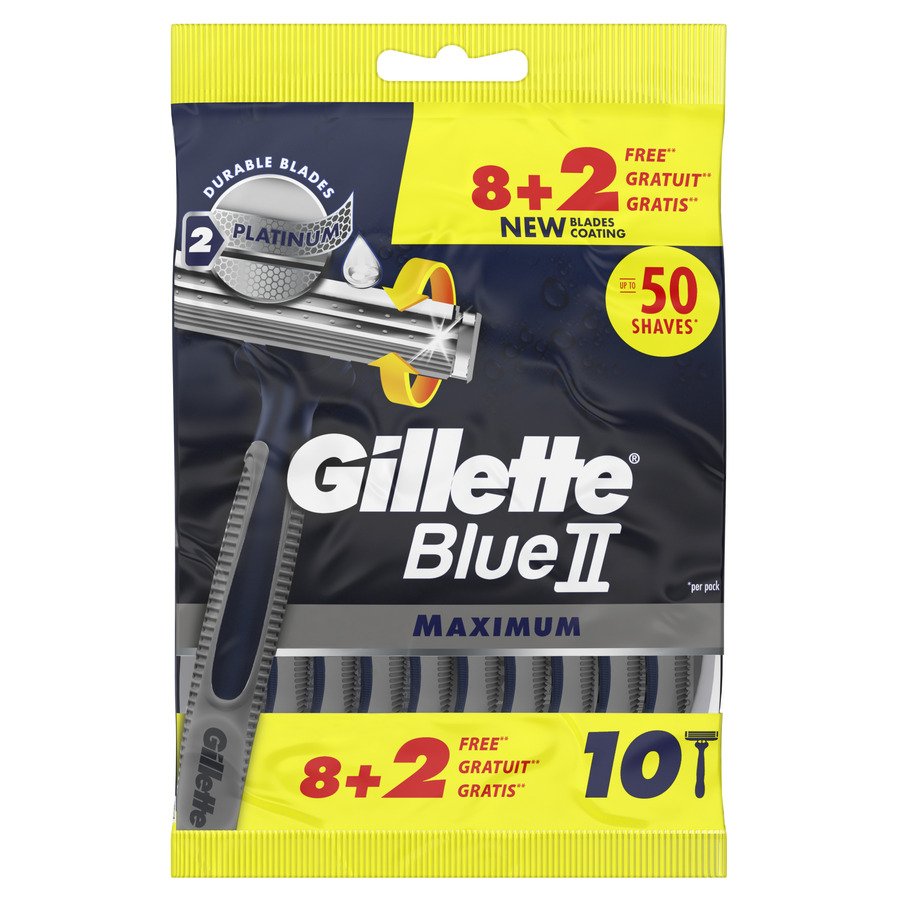 Maquinillas afeitar desechables GILLETTE Blue II Maximum 8 unidades