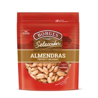 Almendra frita sin piel con sal BORGES selección bolsa 160g