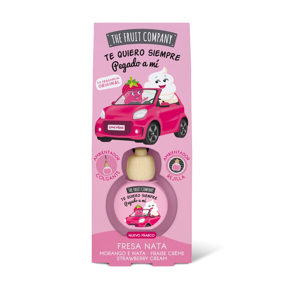 Ambientador coche THE FRUIT COMPANY fresa-nata 5 ml