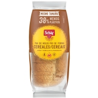 Pan de molde con cereales sin gluten y sin lactosa SCHAR 300 g