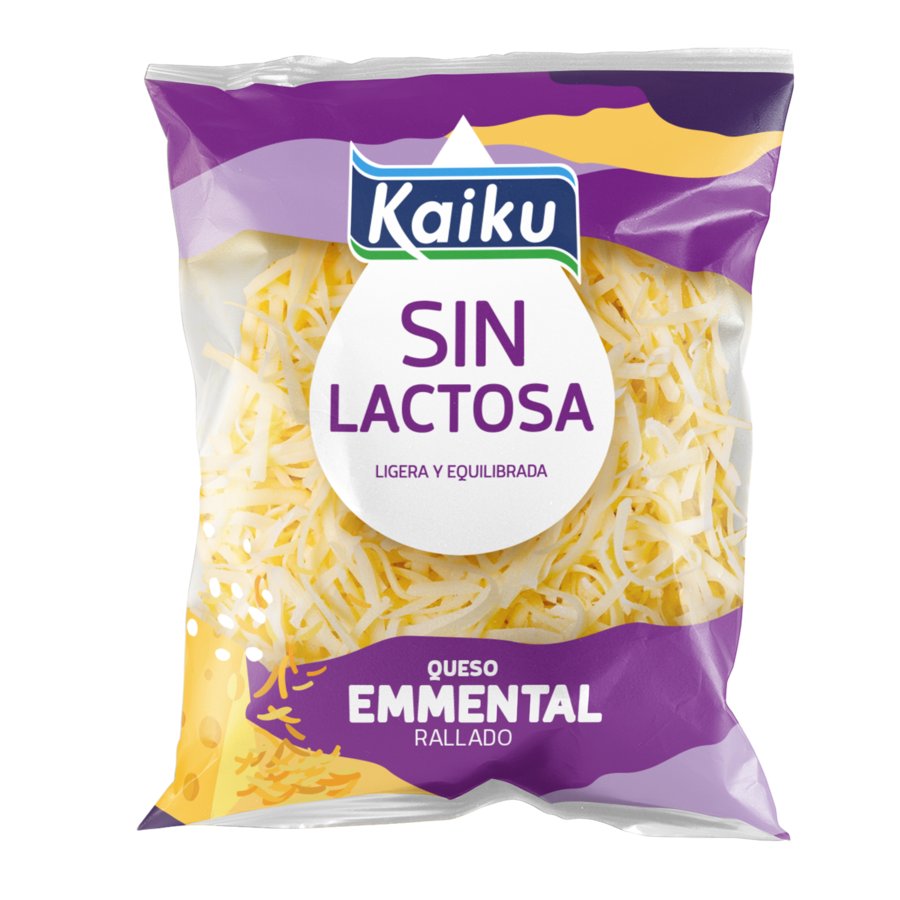 Queso rallado Emmental KAIKU sin lactosa bolsa 100 g