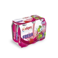 Leche fermentada Petit para beber IFA ELIGES con fresa 6x100 g