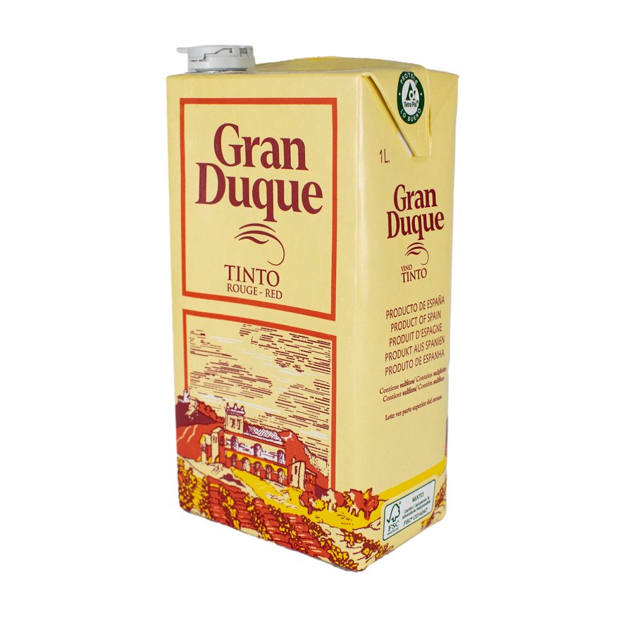 Vino tinto de mesa GRAN DUQUE brik 1 l