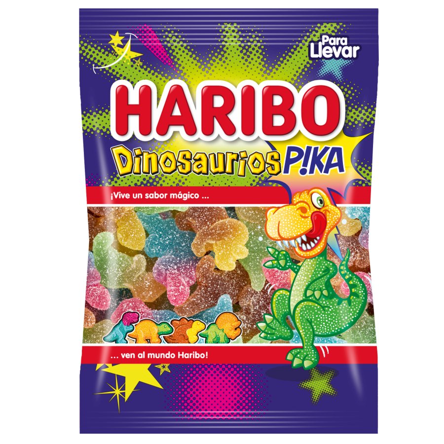 Caramelos goma HARIBO Dinosaurios Pika 100 g