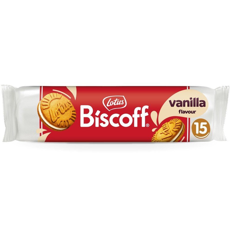 Galletas rellenas de vainilla LOTUS Biscoff paquete 150 g