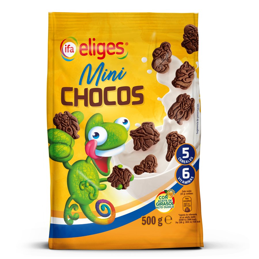 Galletas mini chocos IFA ELIGES 500 g