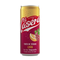 Tinto de verán LA CASERA limón lata 33 cl