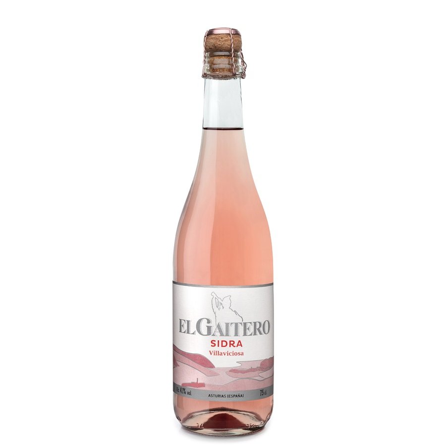 Sidra EL GAITERO rosé botella 75 cl