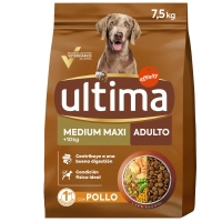 Alimento can medium/maxi ULTIMA polo saco 7,5 kg
