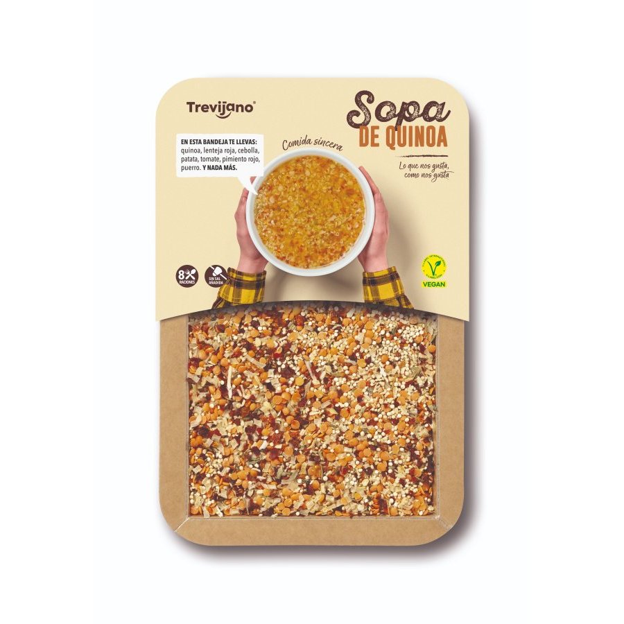 Sopa quinoa TREVIJANO bandeja 200 g