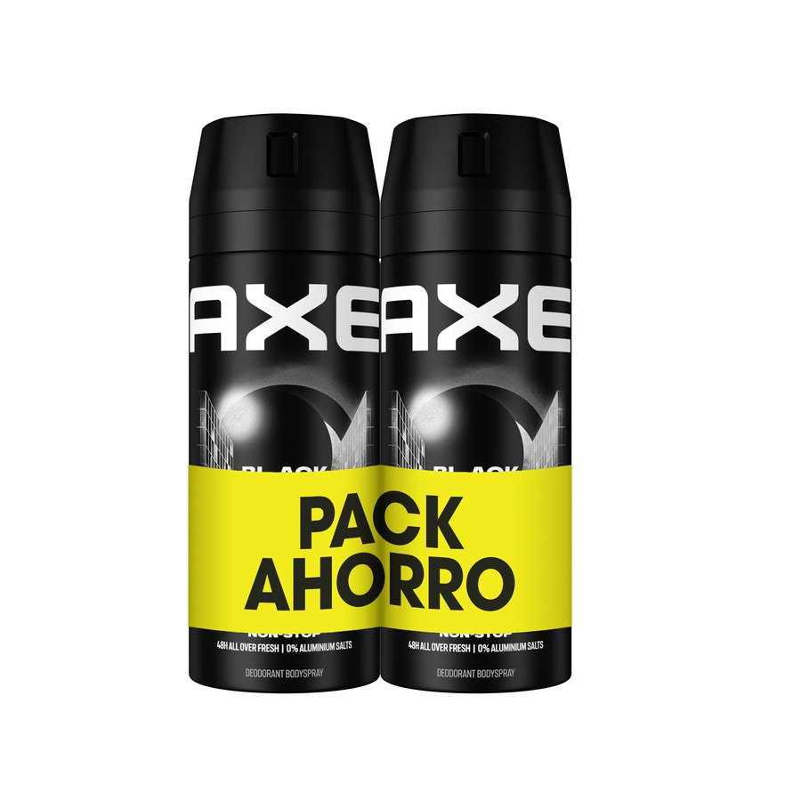 Desodorante AXE Black Non Stop Fresh spray 2 x 150 ml