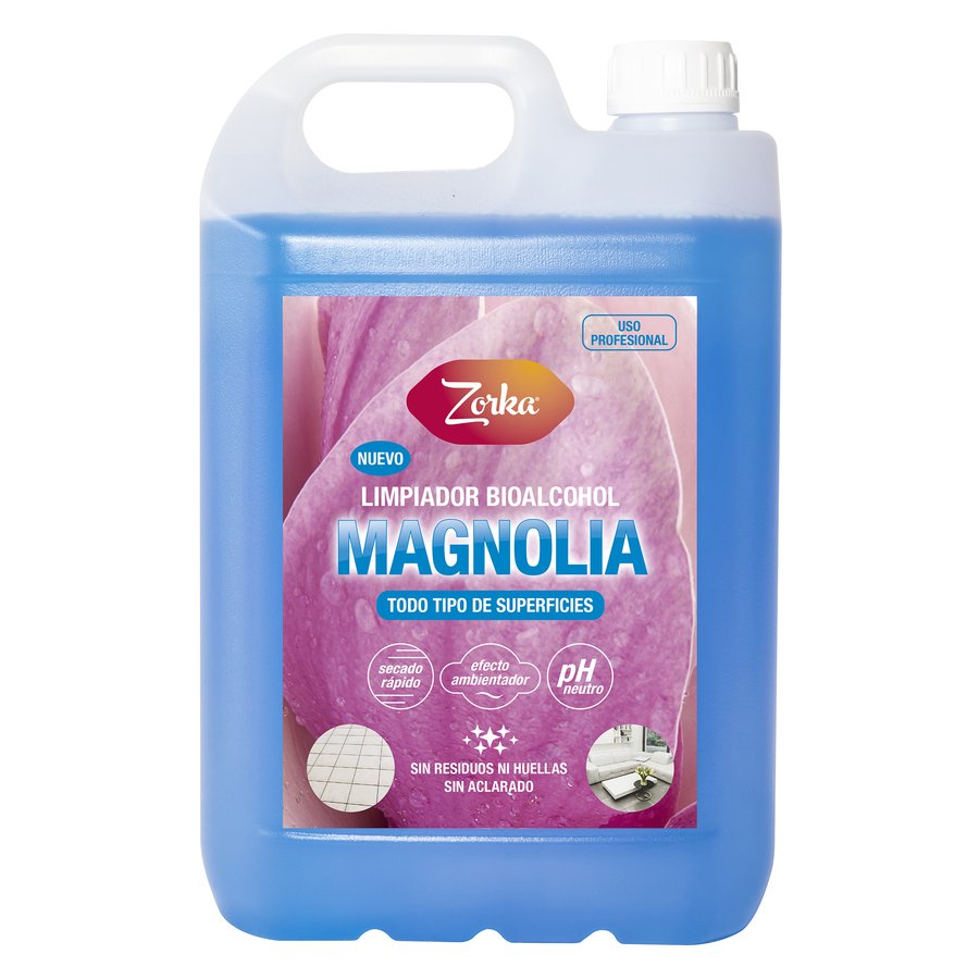Limpiador bioalcohol higienizante magnolia ZORKA 5 l
