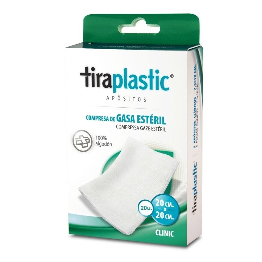 Gasas estériles TIRAPLASTIC 16x25 cm 20 unidades