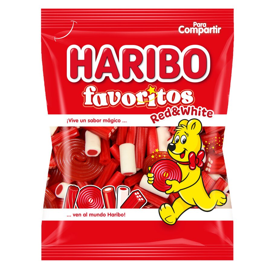Caramelos goma HARIBO Favoritos Red&White bolsa 150 g
