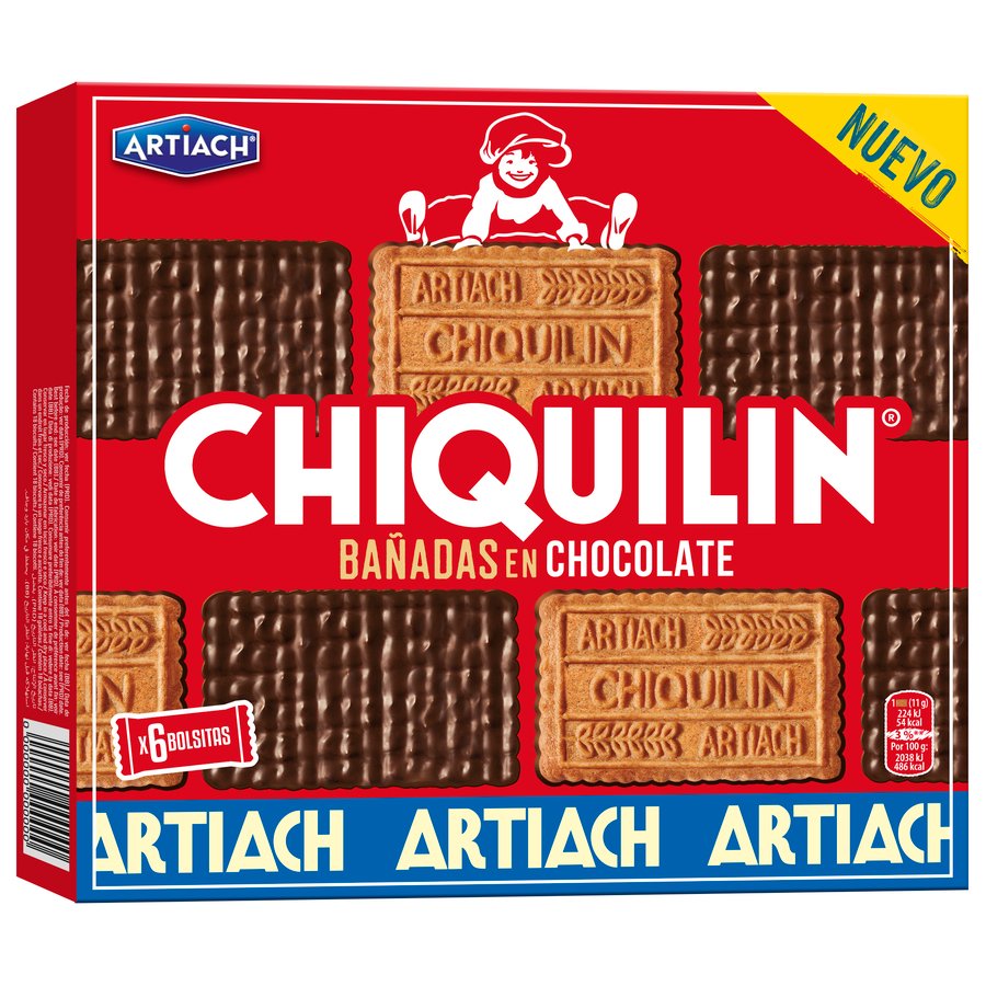 Galletas CHIQUILIN bañadas en chocolate 200 g