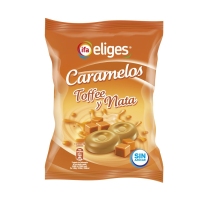Caramelos IFA ELIGES toffee e nata sen azucre 90 g