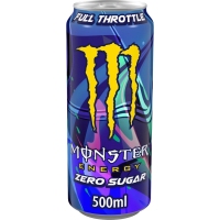 Bebida enerxética MONSTER full throttle  Zero azucre lata 50 cl