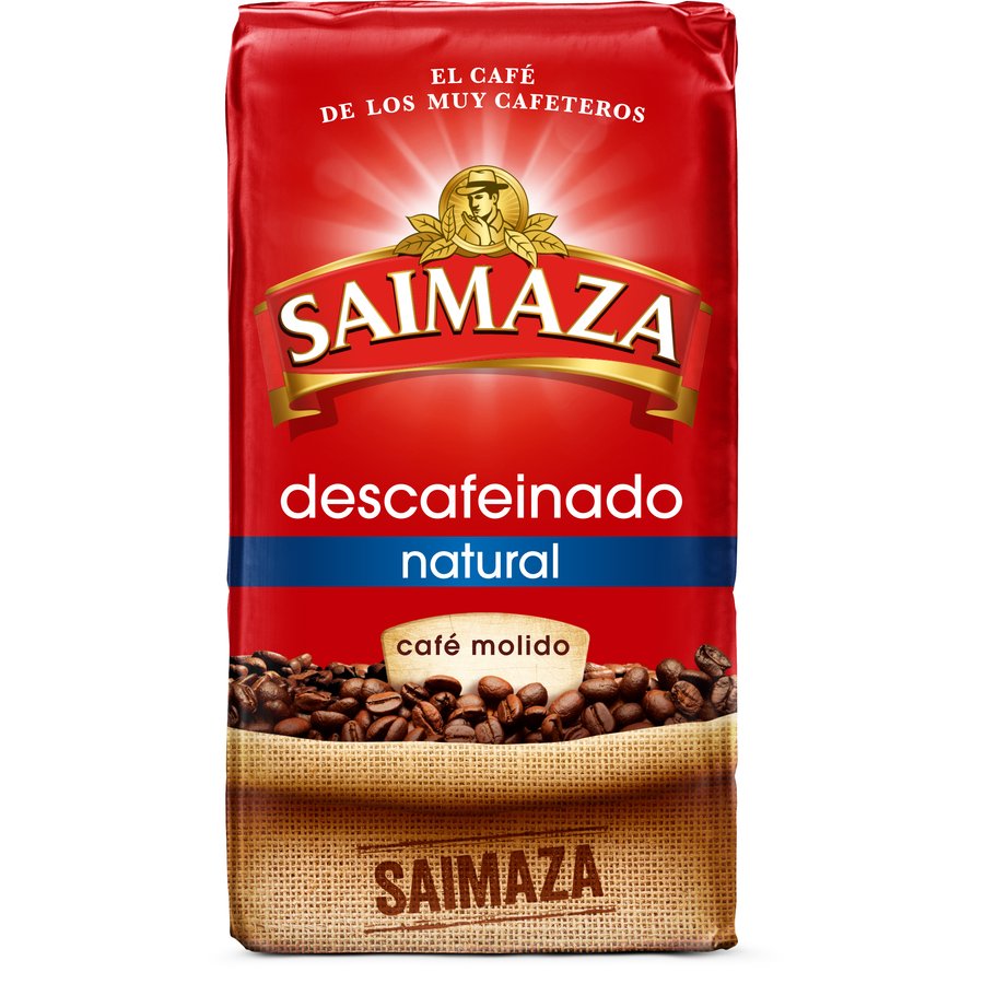 Café molido descafeinado natural SAIMAZA paquete 250 g