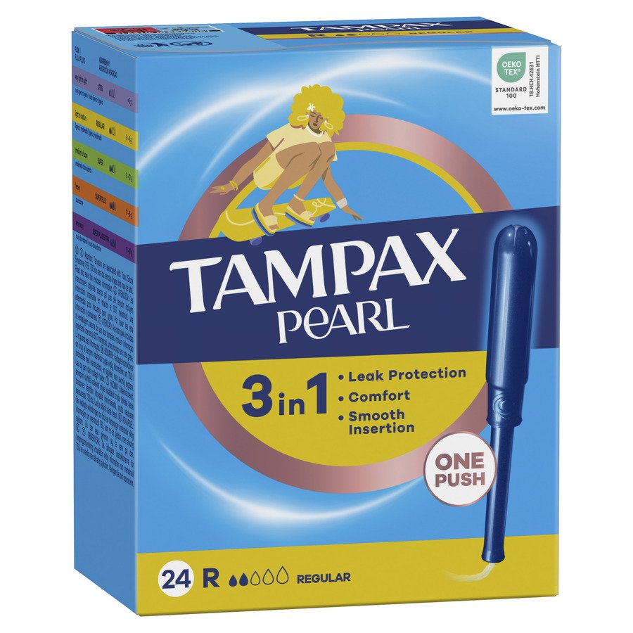 Tampones TAMPAX Pearl regular 24 unidades