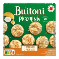 Piccolinis congelados BUITONI 3 Formaggi 270 g