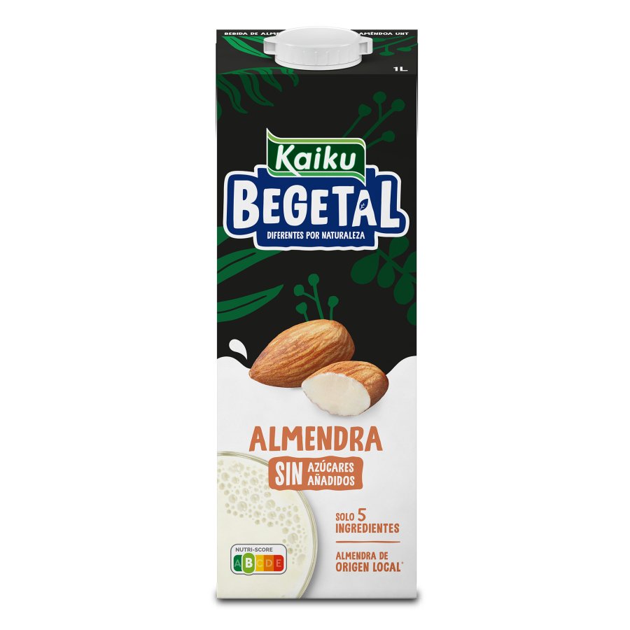 Bebida de almendras KAIKU Begetal sin azúcar brik 1l