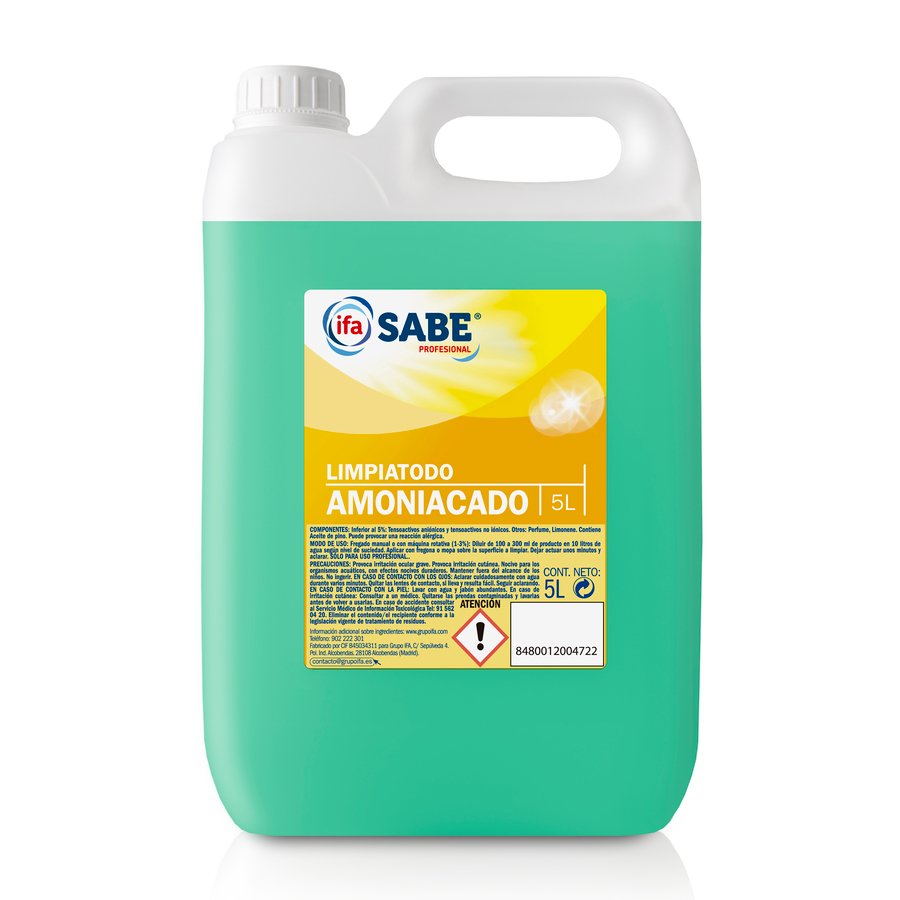 Limpiatodo amoniacado IFA Sabe 5 l