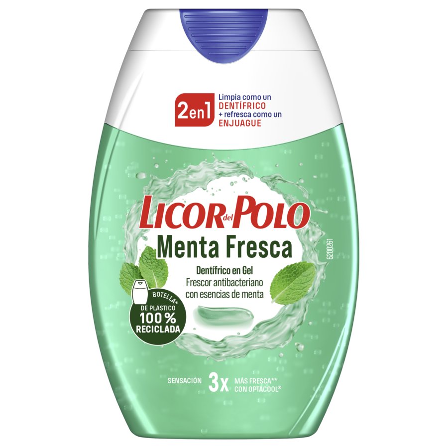 DentÍfrico LICOR DEL POLO 2en1 menta fresca 75 ml