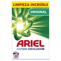 Detergente polvo ARIEL original 30 lavados