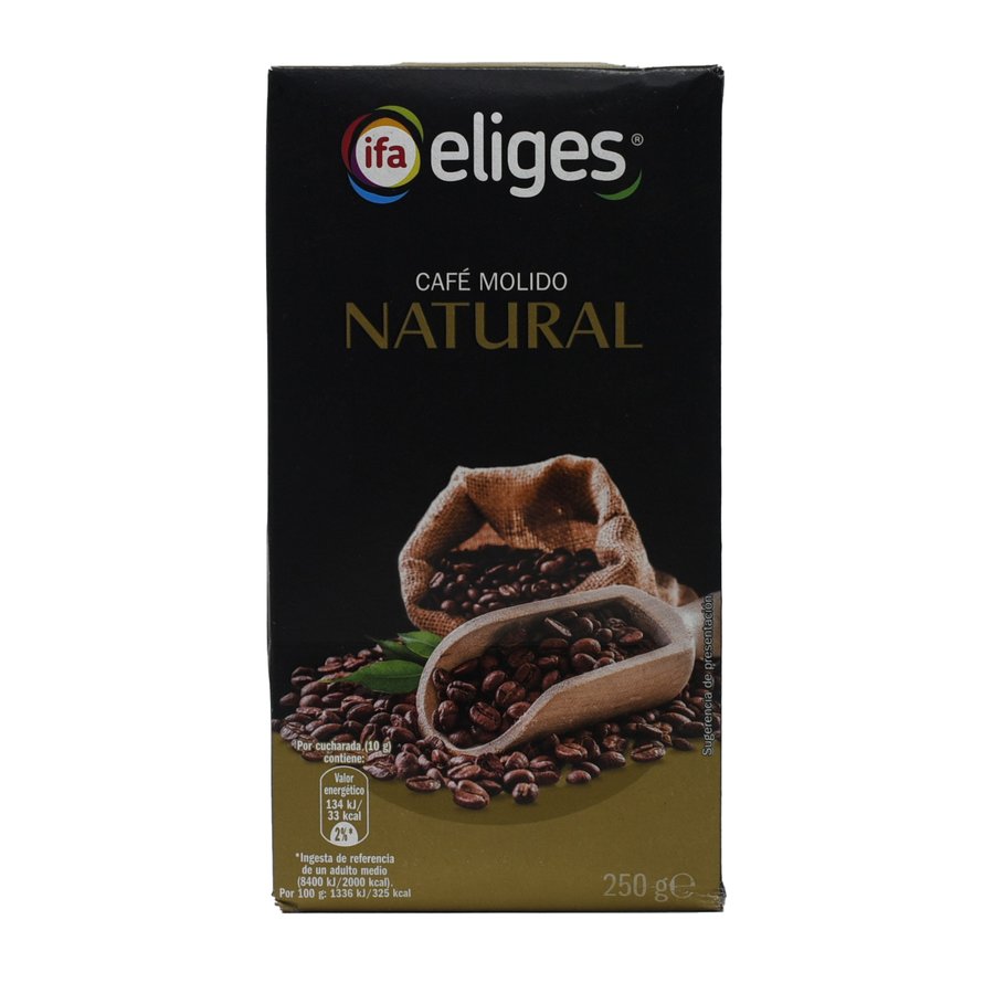 Café molido natural IFA ELIGES paquete 250 g