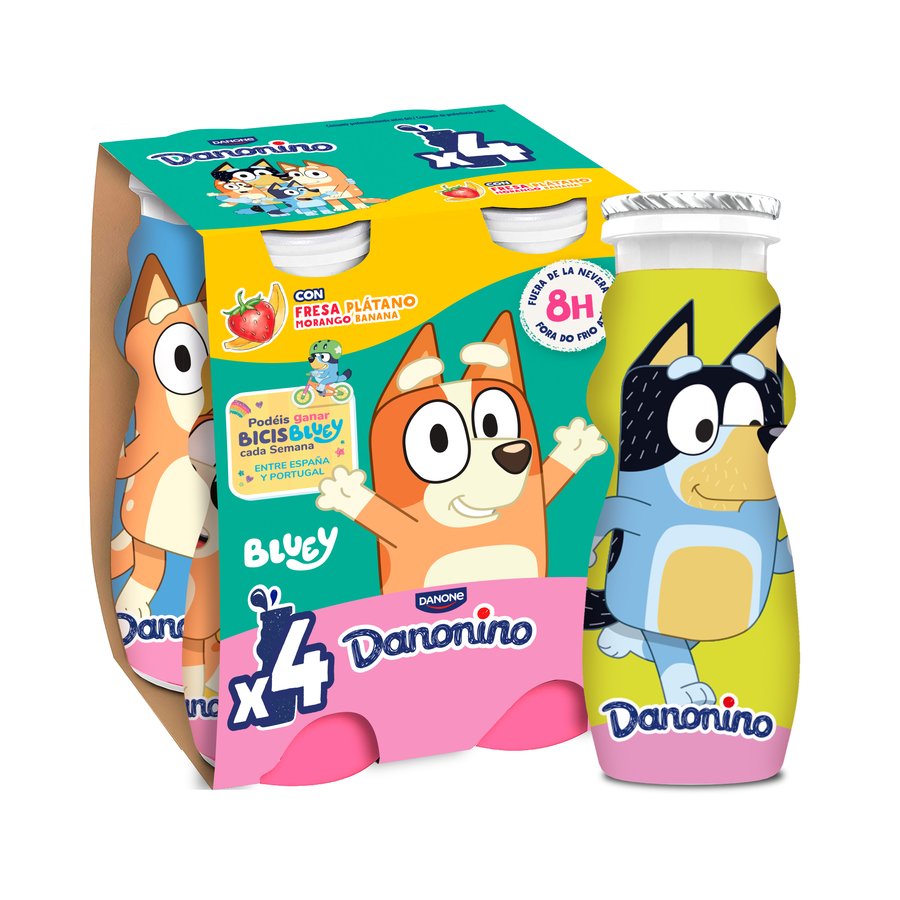 DANONINO DANONE bebedino fresa-plátano 4x100 g