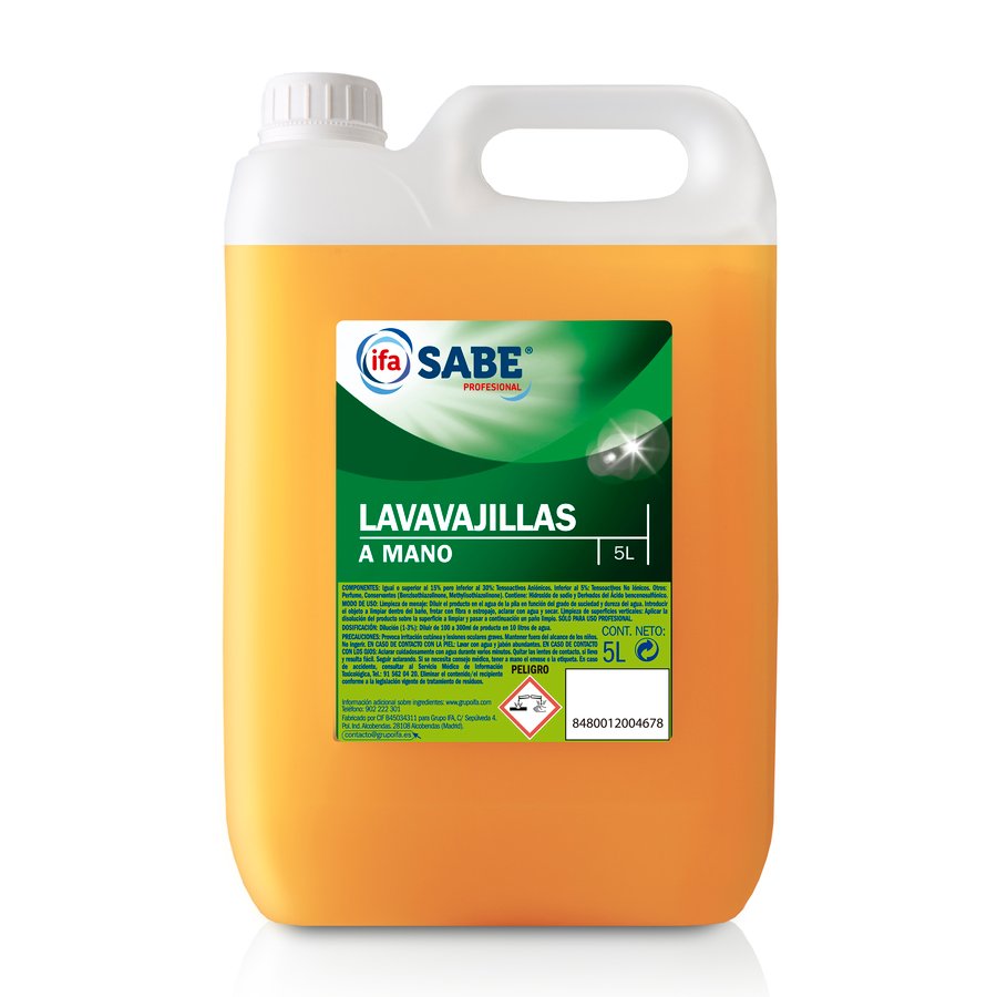 Lavavajillas a mano normal IFA SABE 5 litros (todo uso)