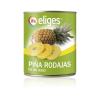 Piña en su jugo IFA ELIGES rodajas lata 490 g  pne.
