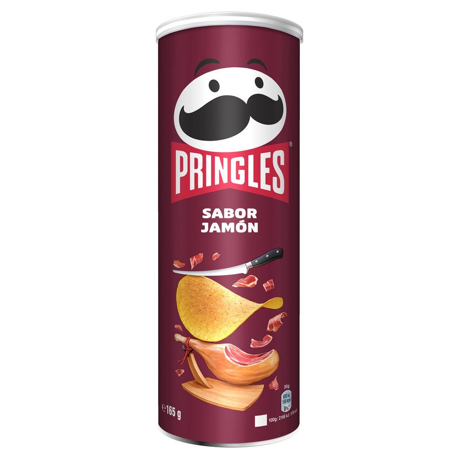 Aperitivos patata PRINGLES jamón 165 g