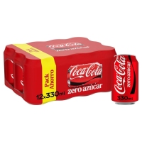 Refresco COCA-COLA Zero lata pack 12x33 cl
