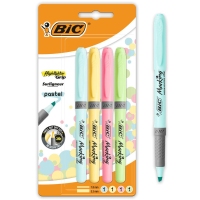 Marcador fluor pastel blister 4 unidades