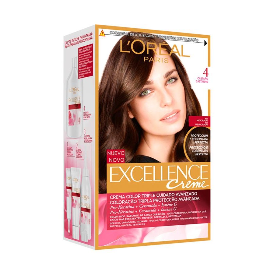 Crema color L'ORÉAL Excellence castaño