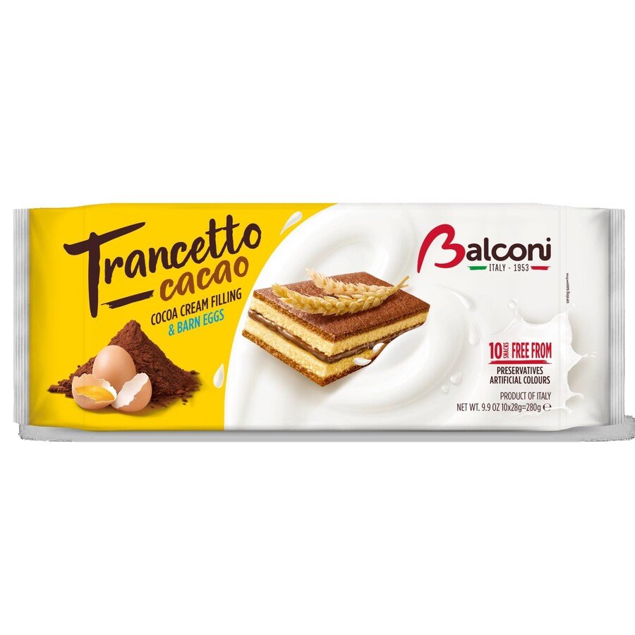 Trancetto cacao BALCONI 10 unidades 280 g