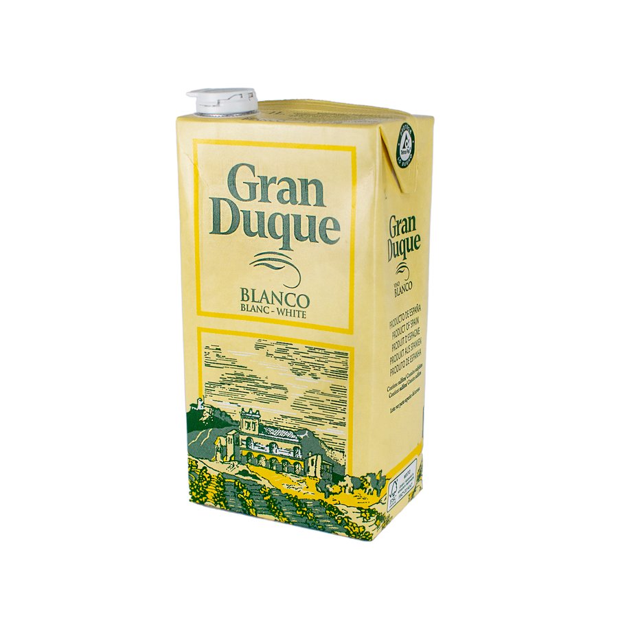 Vino blanco de mesa GRAN DUQUE brik 1 l