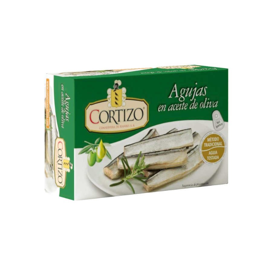 Agujas en aceite de oliva CORTIZO 115 g pn.
