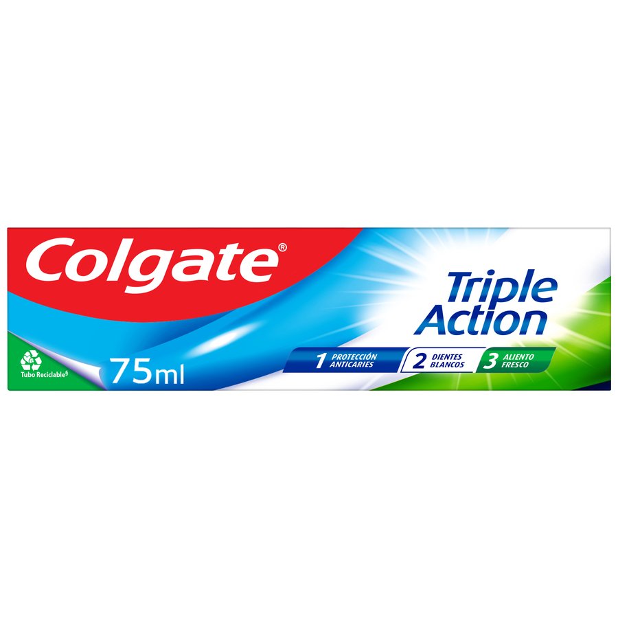 Dentífrico COLGATE triple action menta 75 ml