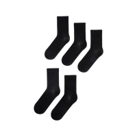 Pack 5 calcetines negros talla 39-46