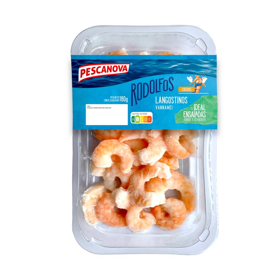Imagen de Langostino cocido pelado congelado PESCANOVA 180 g