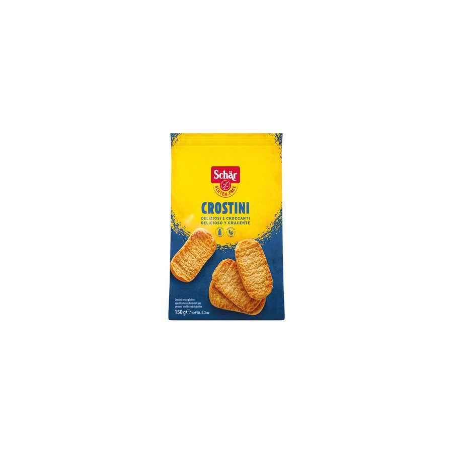 Panecillos tostados crostini SCHAR sin gluten 150 g