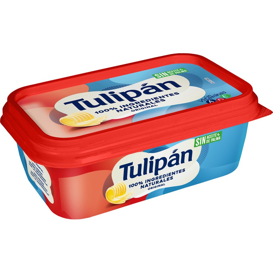 Margarina TULIPAN sin aceite de palma tarrina 225 g