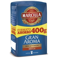 Café moído descafeinado mestura MARCILLA paquete 400 g