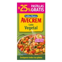 Caldo AVECREM vexetal 8 pastillas 80 g