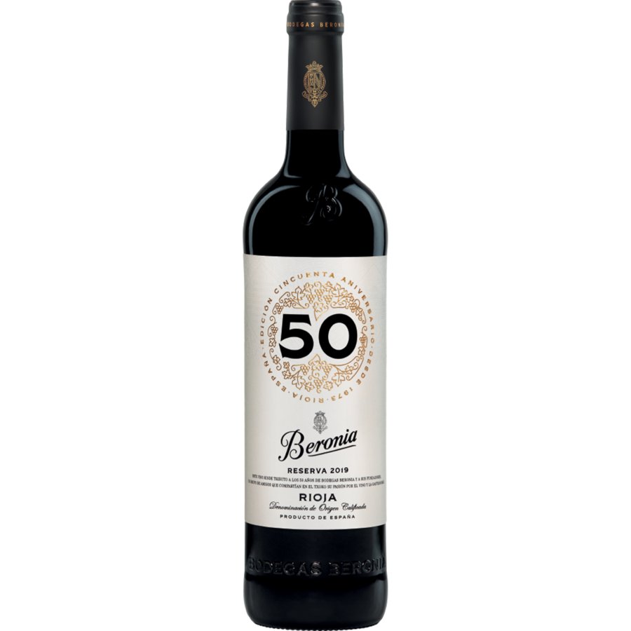 Vino tinto D.O.Ca.Rioja BERONIA Reserva 50 aniversario botella 75 cl