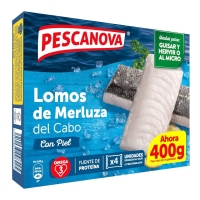 Lombos de pescada do Cabo conxelados PESCANOVA estoxo 400 g