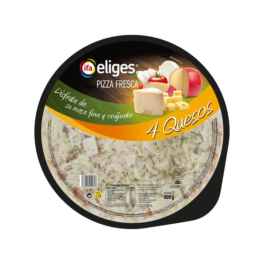 Pizza fresca IFA ELIGES 4 quesos 400 g