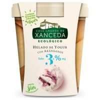 Helado de yogur eco con arándanos CASA GRANDE DE XANCEDA tarrina 300 g